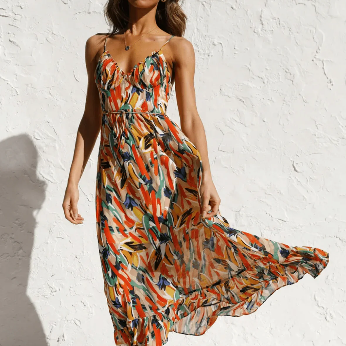 Chiara | Vestido Midi De Colores
