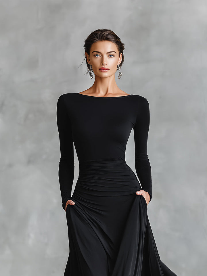 Norfy - Roupa elegante com pregas fluidas