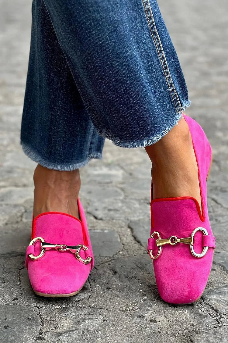 TRIST - MOCASSINS DE MULHER FLUORESCENTES COM DETALHE METÁLICO