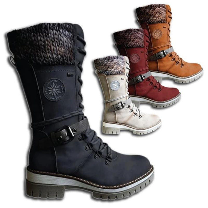 FrostLuxe™ - Botas impermeáveis de cano alto com cadarço