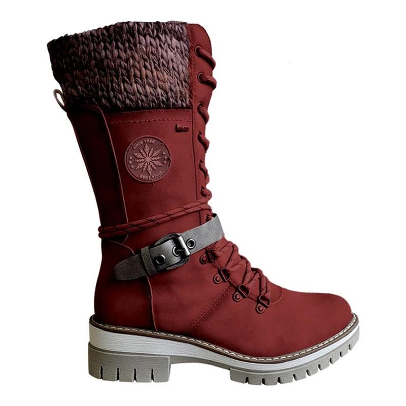 FrostLuxe™ - Botas impermeáveis de cano alto com cadarço