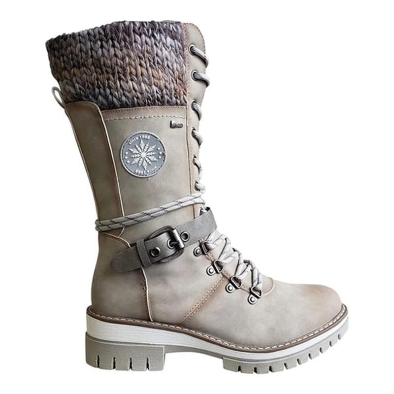 FrostLuxe™ - Botas impermeáveis de cano alto com cadarço