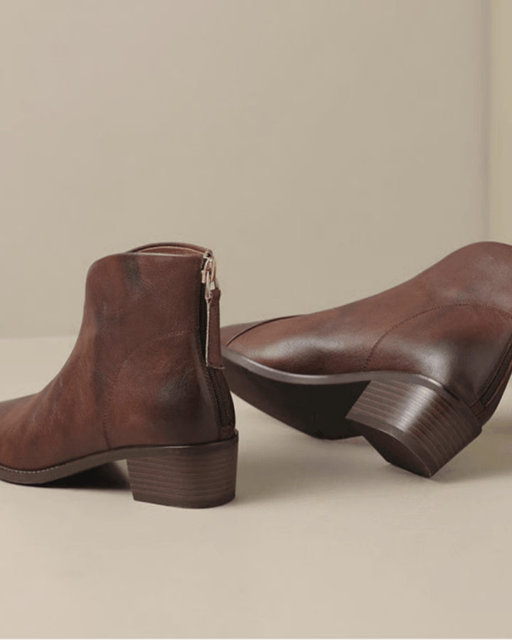 Lina - Botas elegantes de tacón de bloco hasta la rodilla para mujer
