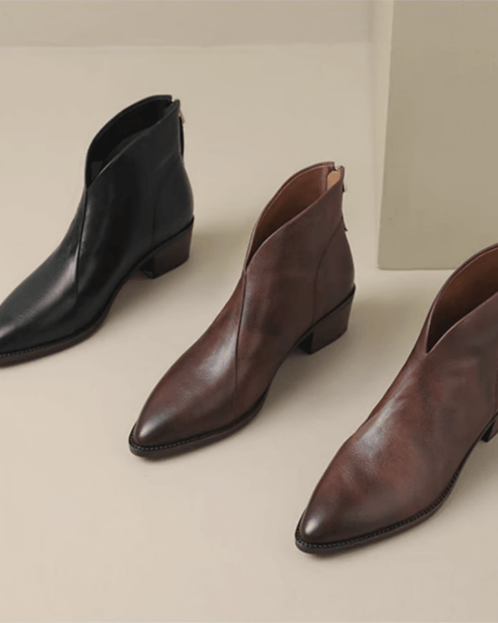 Lina - Botas elegantes de tacón de bloco hasta la rodilla para mujer