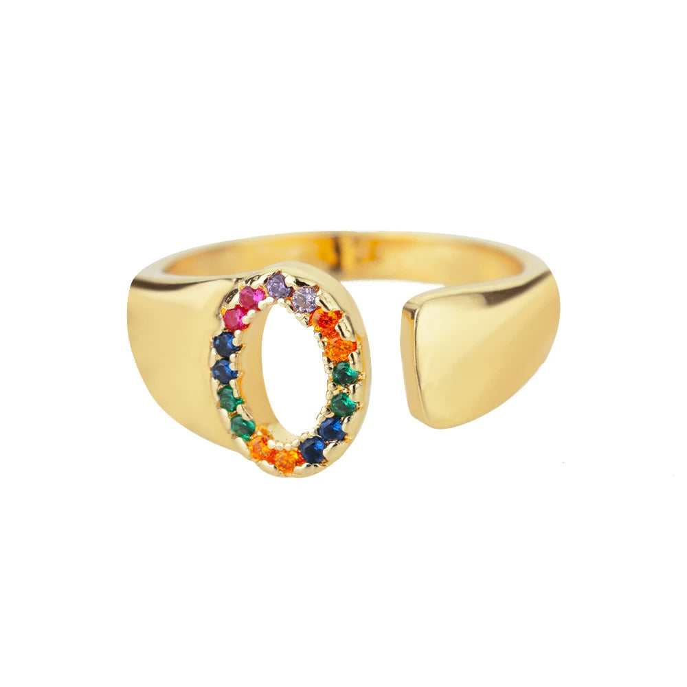 Alba | Anillo de Oro con Inicial