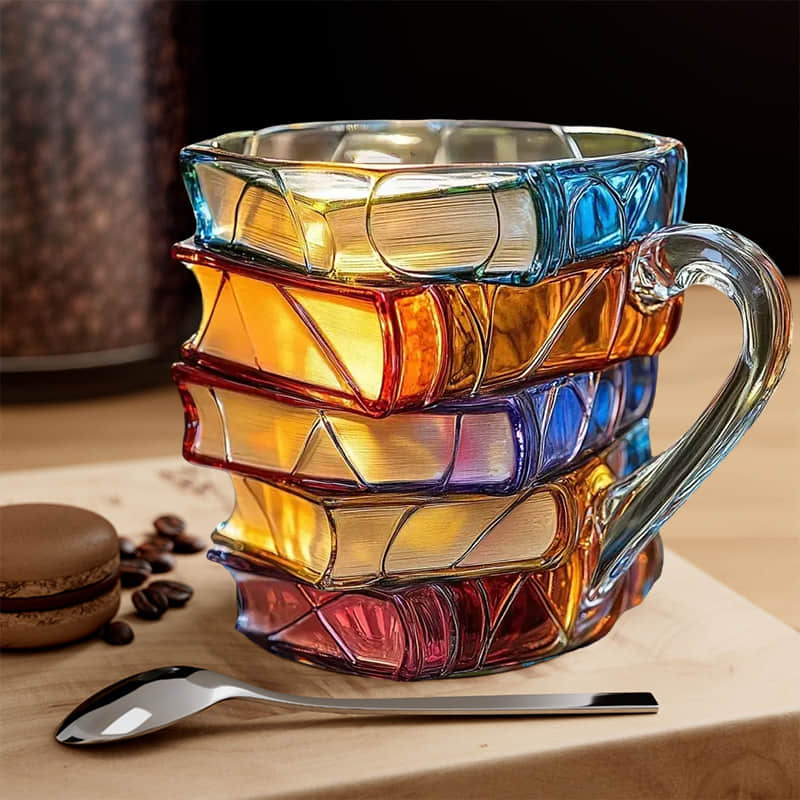 Leitura Feliz - Caneca artesanal 3D