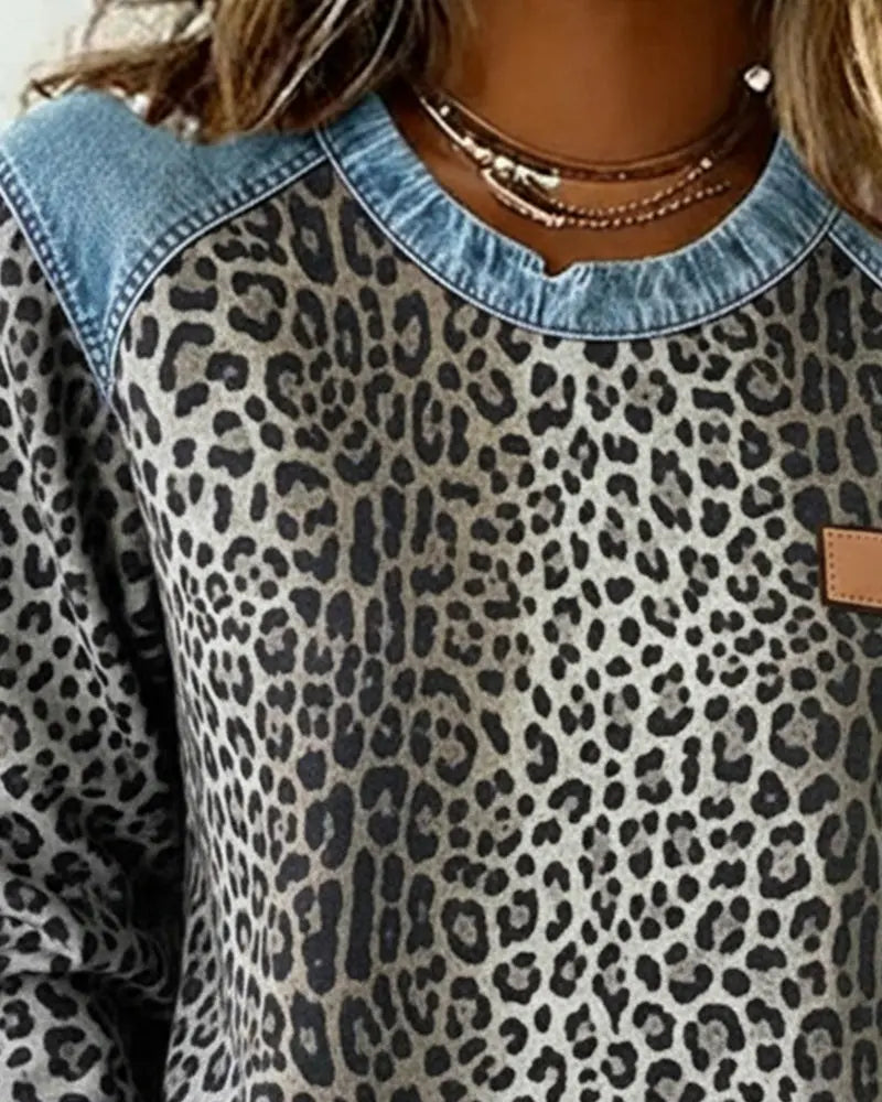 Leo - Camisola de Mulher com Estampa de Leopardo