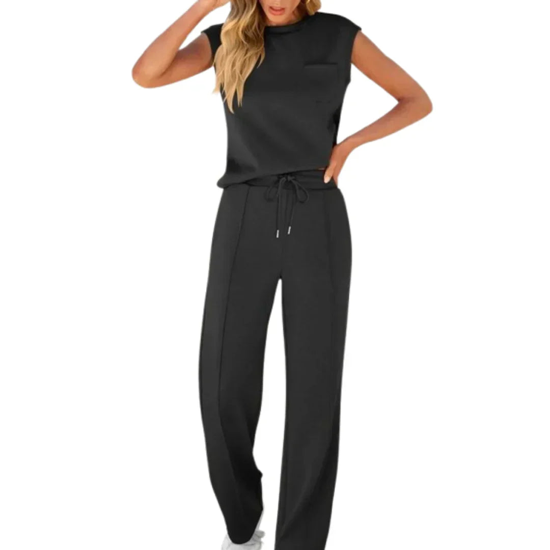 KAIYA™ – Conjunto Casual de Verão Suave para Mulher