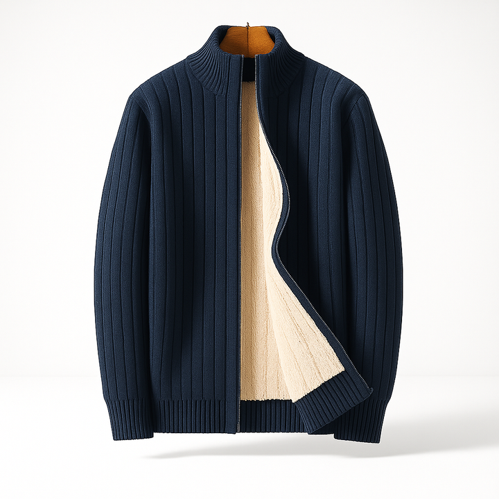 Jacob | Cardigan com Zíper em Cashmere Luxuoso
