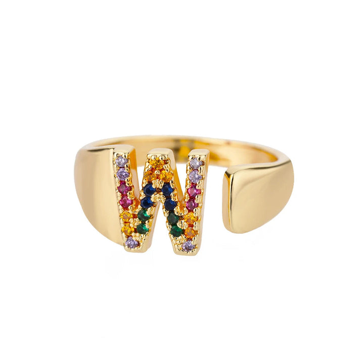 Alba | Anillo de Oro con Inicial