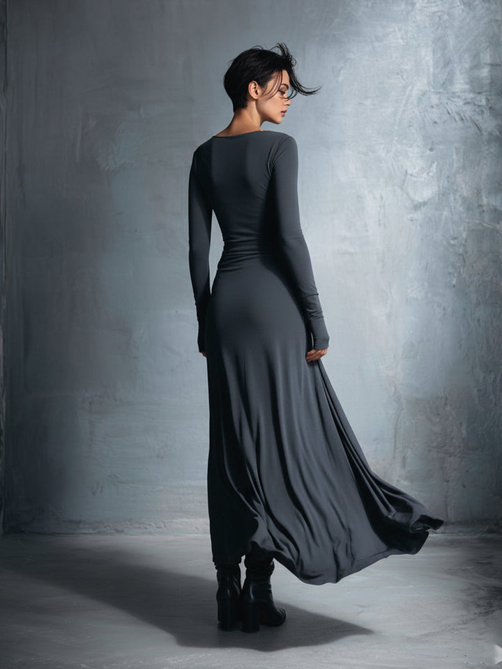 Naiara ❘ Vestido maxi com nó lateral para Mulher