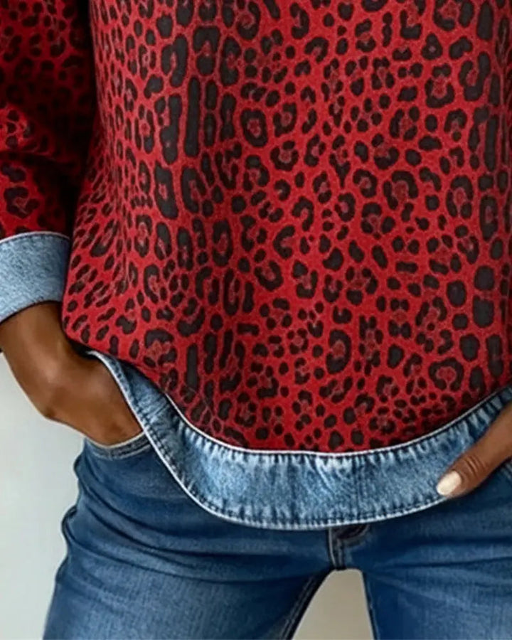 Leo - Camisola de Mulher com Estampa de Leopardo