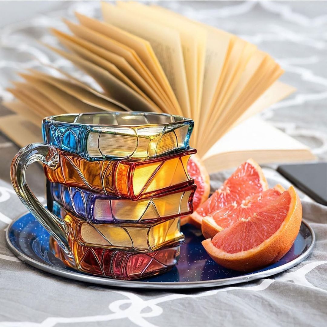 Leitura Feliz - Caneca artesanal 3D