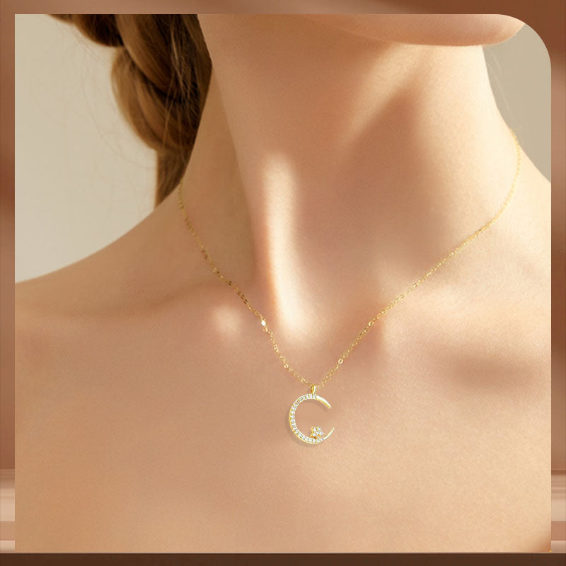 Celeste – Colar de Mulher Estrela e Lua