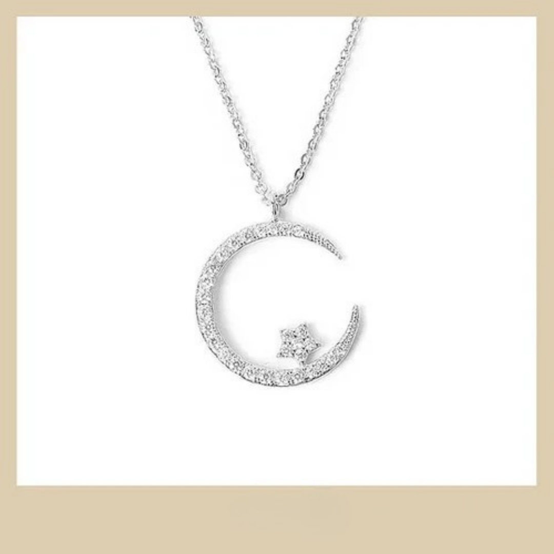 Celeste – Colar de Mulher Estrela e Lua