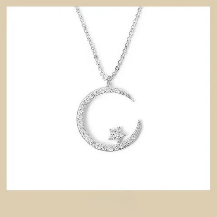Celeste – Colar de Mulher Estrela e Lua