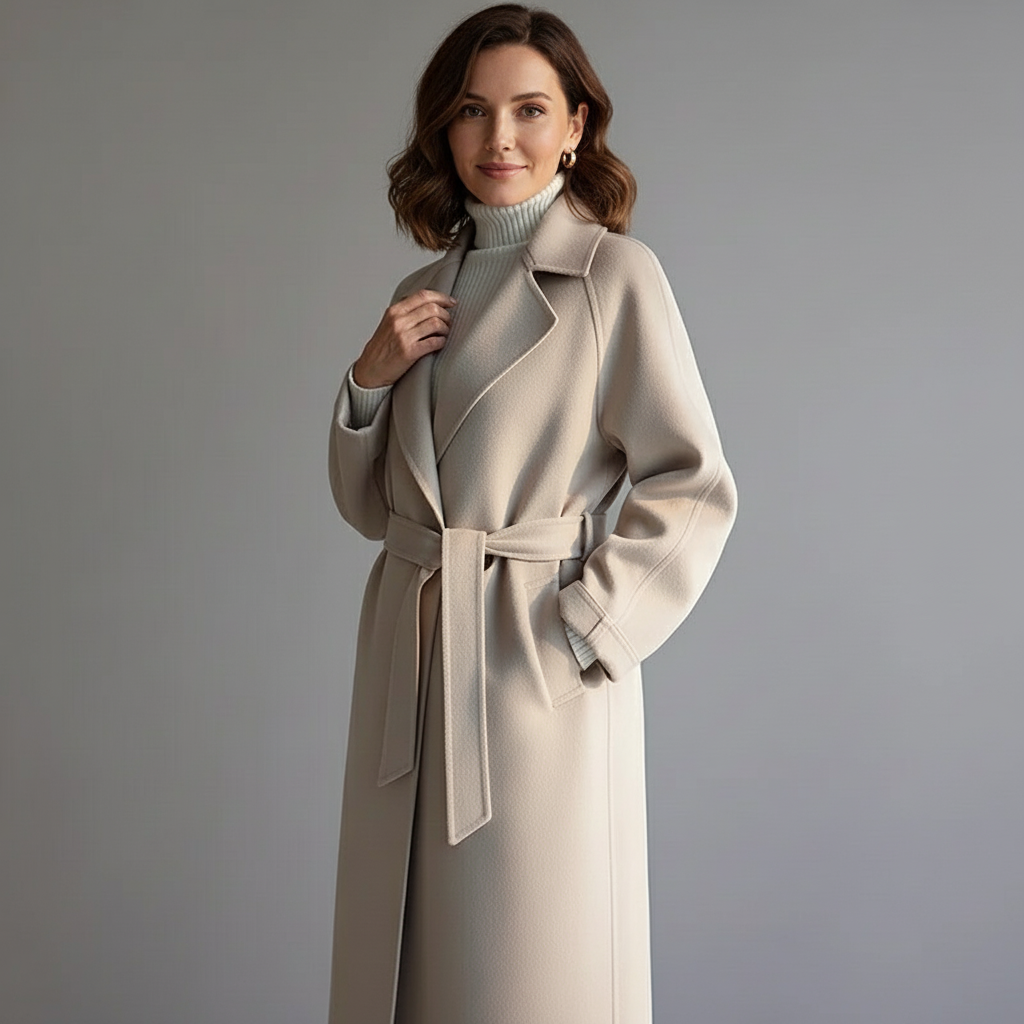 GRACE | Casaco elegante com cinto estruturado