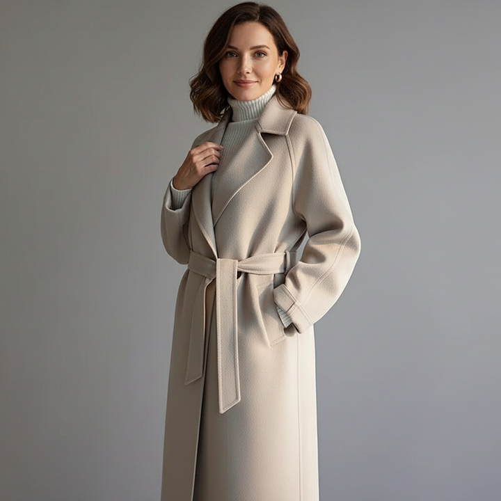 GRACE | Casaco elegante com cinto estruturado