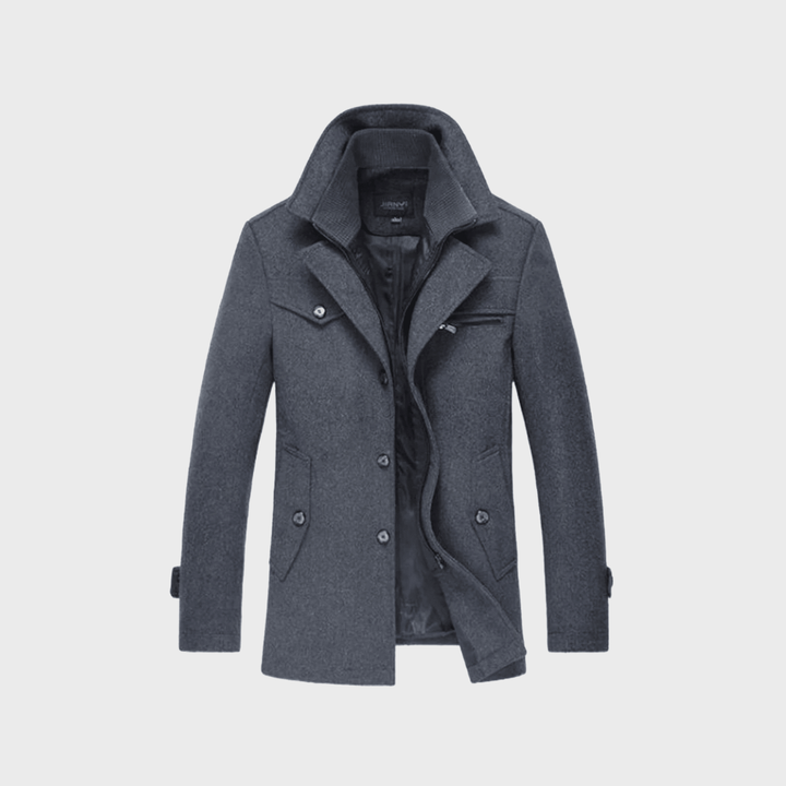 Andrzej | Casaco clássico de lã tipo peacoat