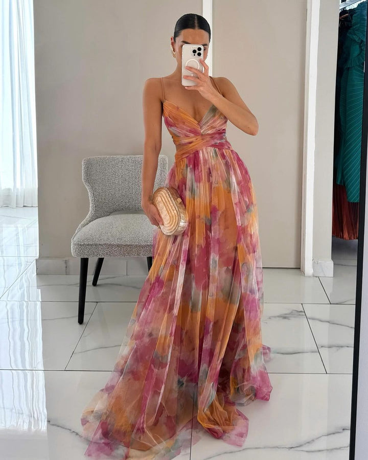 Carmen | Vestido Largo Floral Elegante
