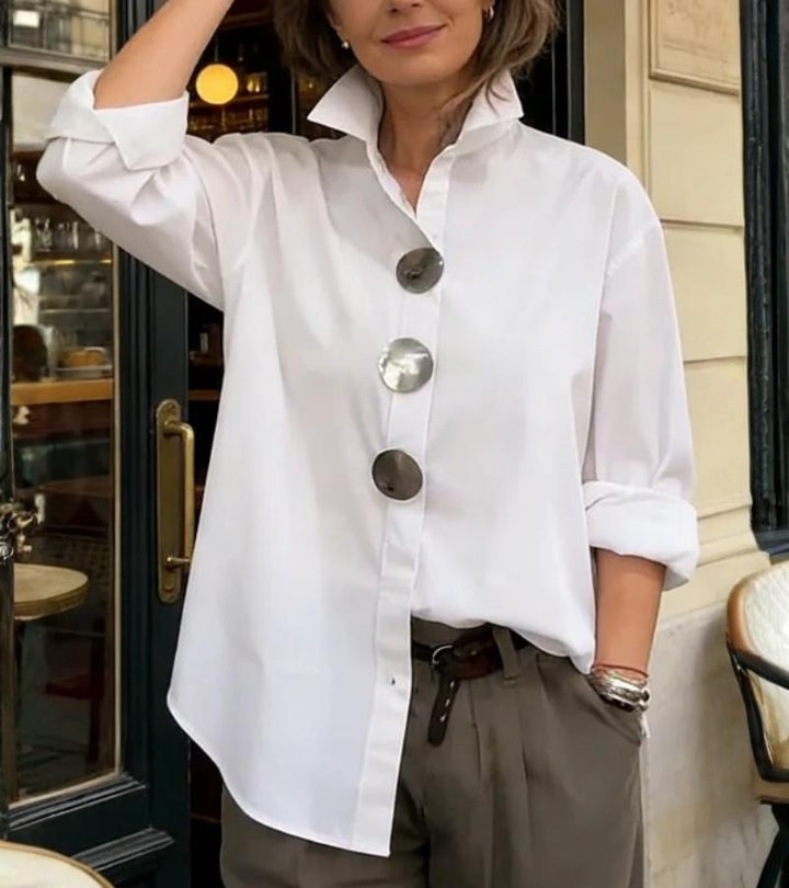 Grazia | Blusa de meia estação com acabamentos refinados para Mulher
