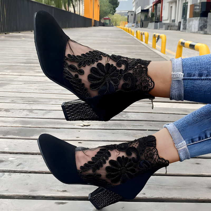 Norene™ | Sapatos de salto ortopédicos elegantes e respiráveis