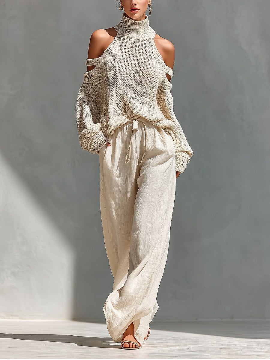 Camilla | Conjunto moderno em malha e linho para Mulher