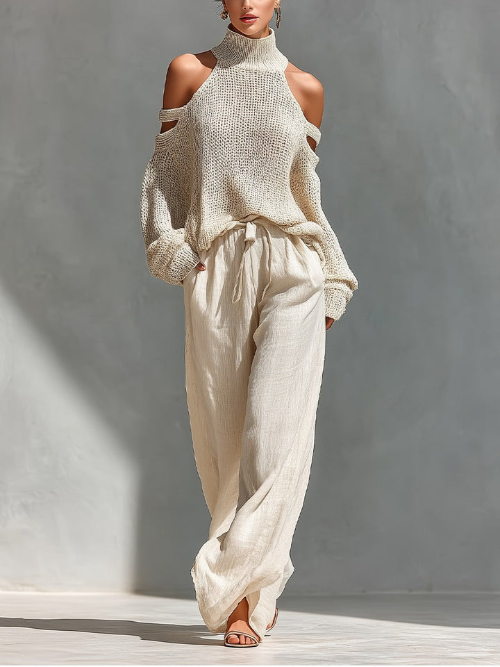 Camilla | Conjunto moderno em malha e linho para Mulher