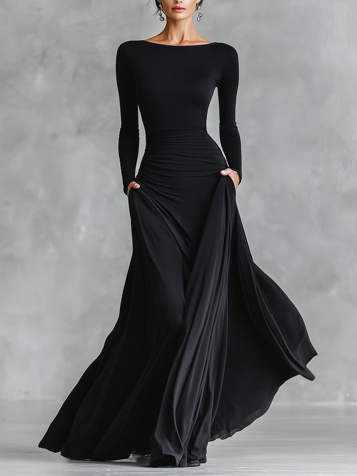 Norfy - Roupa elegante com pregas fluidas