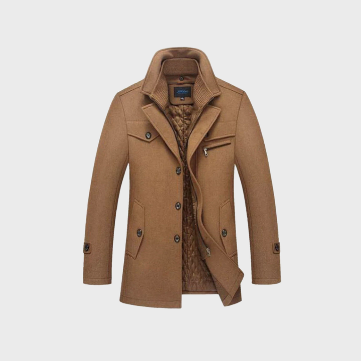 Andrzej | Casaco clássico de lã tipo peacoat