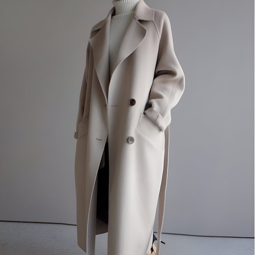 GRACE | Casaco elegante com cinto estruturado