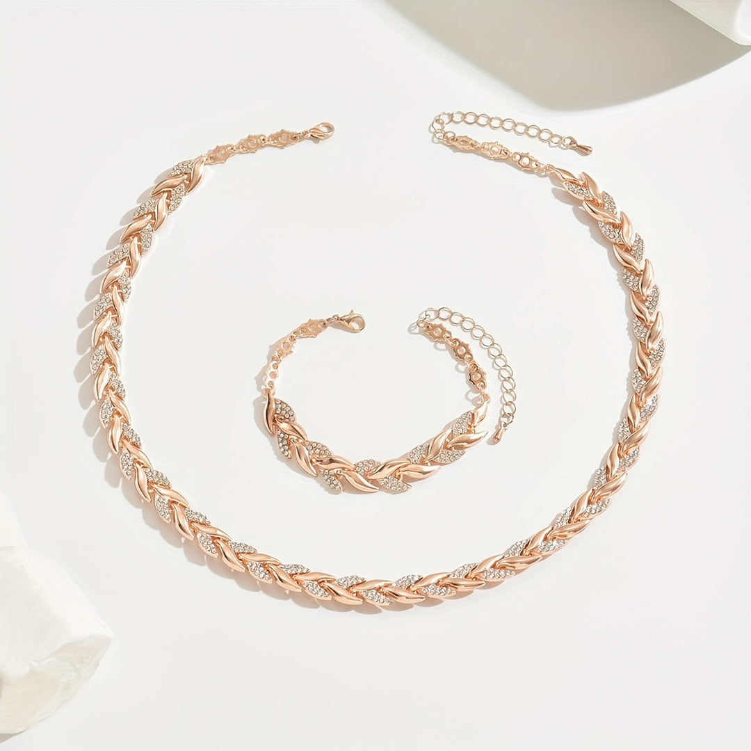 Vestiri® | Conjunto de Colar e Pulseira em Forma de Cauda de Peixe Feito à Mão