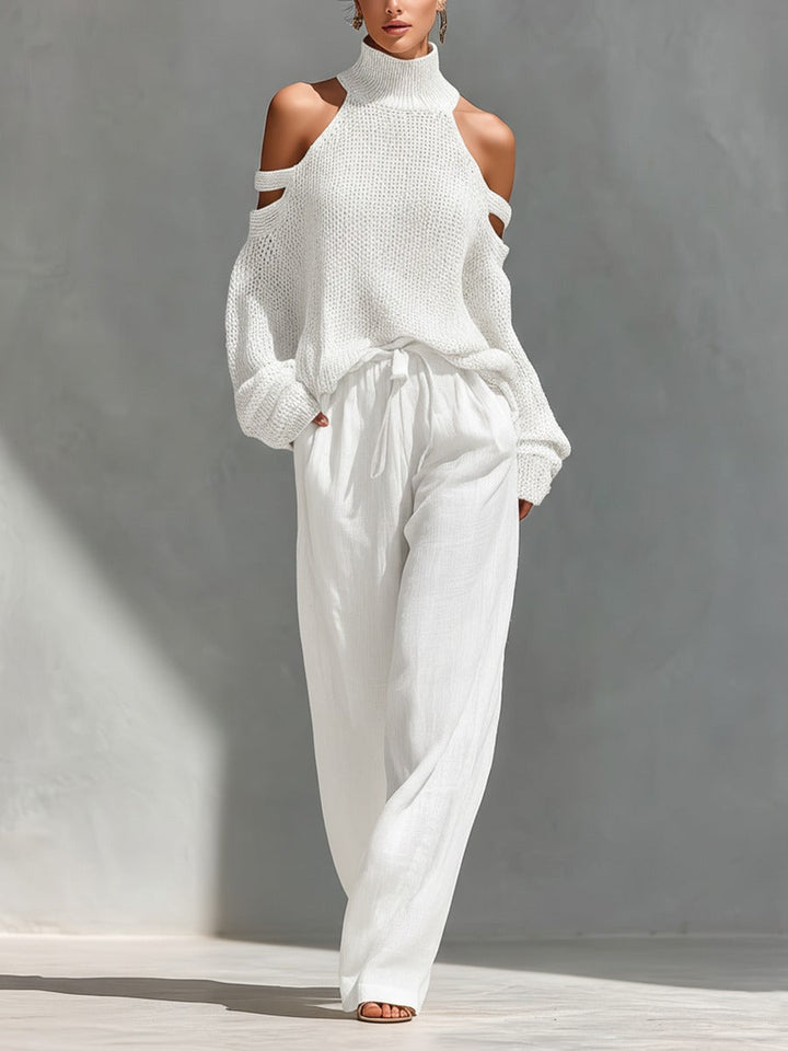 Camilla | Conjunto moderno em malha e linho para Mulher