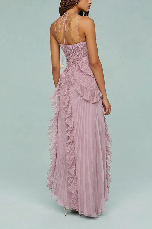 Rosé - Vestido Longo Plissado