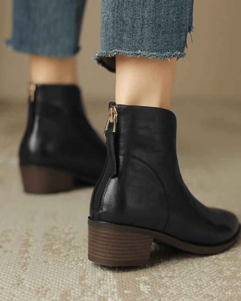 Lina - Botas elegantes de tacón de bloco hasta la rodilla para mujer