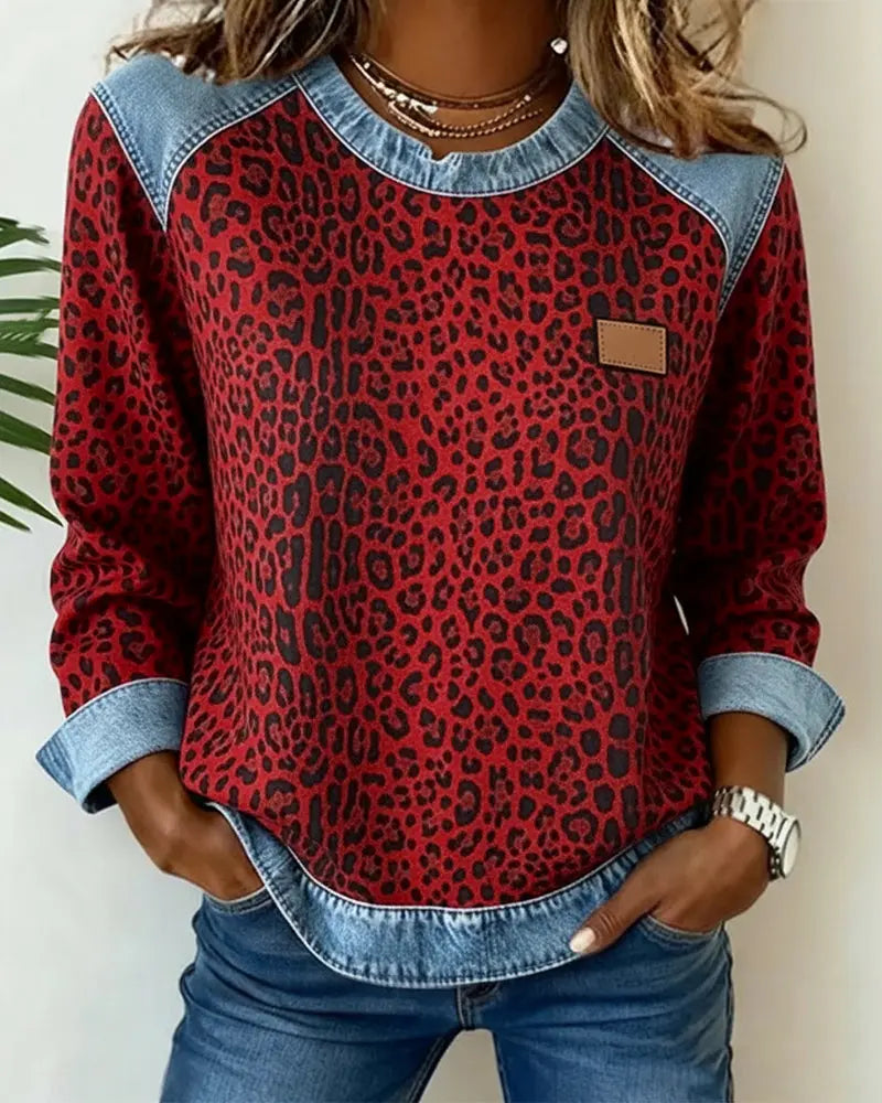 Leo - Camisola de Mulher com Estampa de Leopardo
