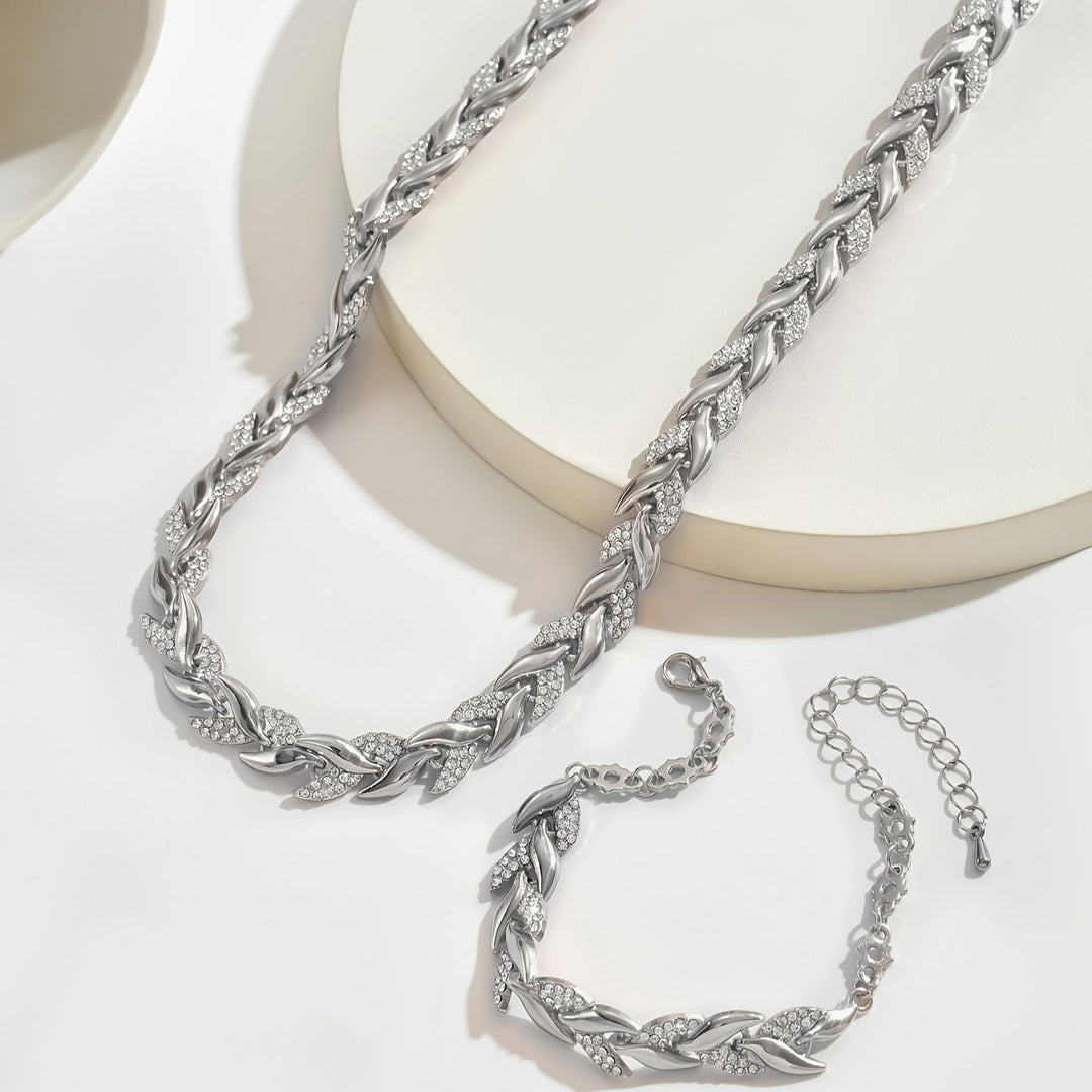 Vestiri® | Conjunto de Colar e Pulseira em Forma de Cauda de Peixe Feito à Mão
