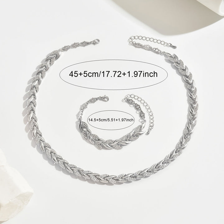 Vestiri® | Conjunto de Colar e Pulseira em Forma de Cauda de Peixe Feito à Mão