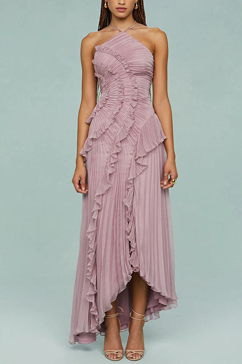 Rosé - Vestido Longo Plissado