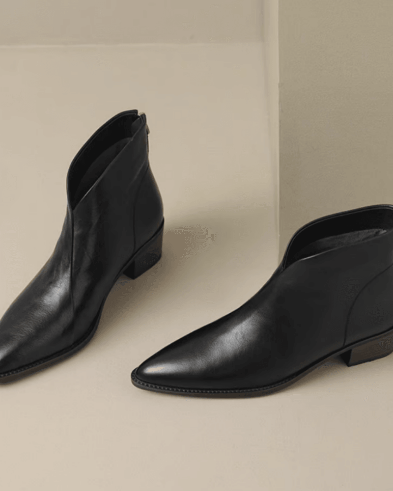Lina - Botas elegantes de tacón de bloco hasta la rodilla para mujer