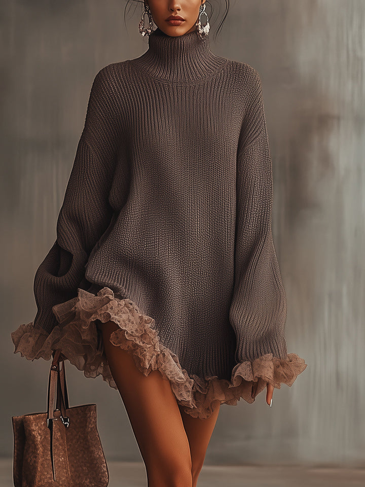 Robe de malha com volantes — Doce, quente & romântica