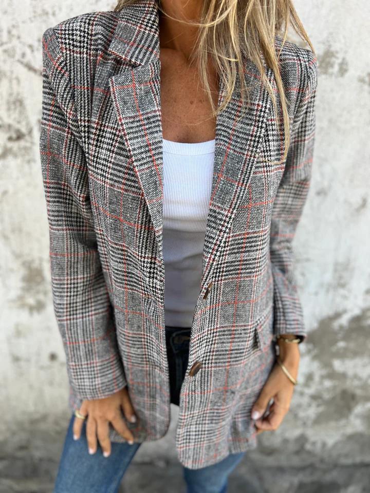 Alicja | Blazer elegante a quadrados para Mulher