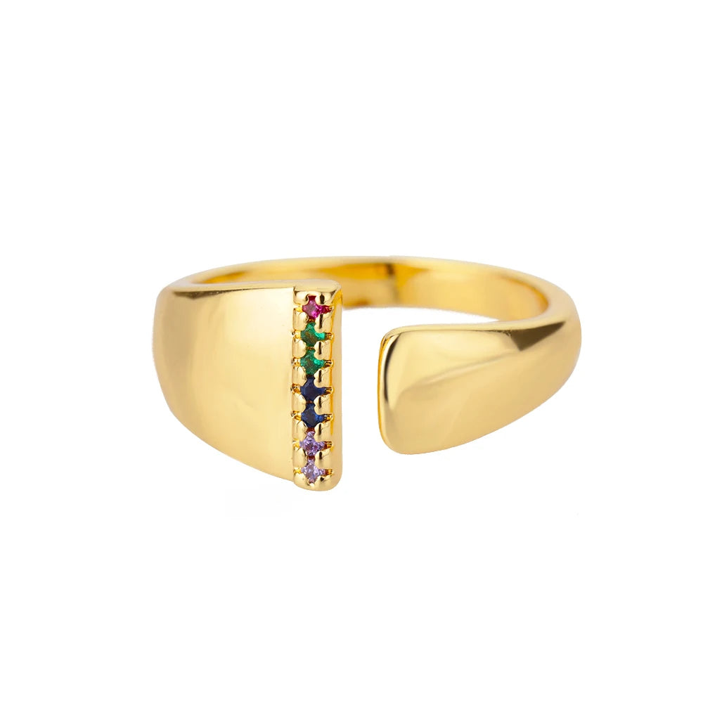 Alba | Anillo de Oro con Inicial