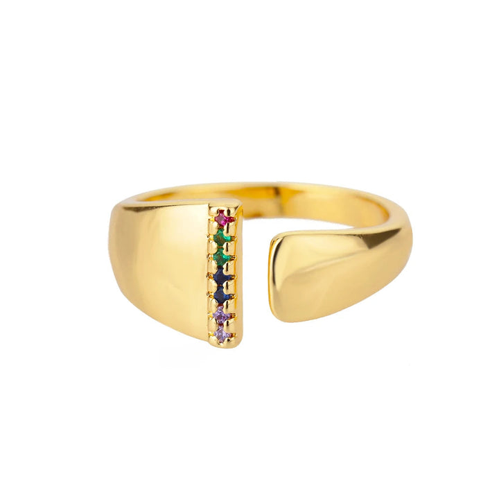 Alba | Anillo de Oro con Inicial