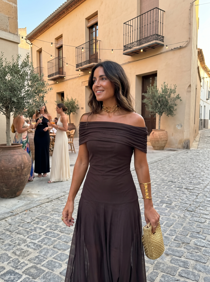 Carla | Vestido maxi elegante e simples para Mulher
