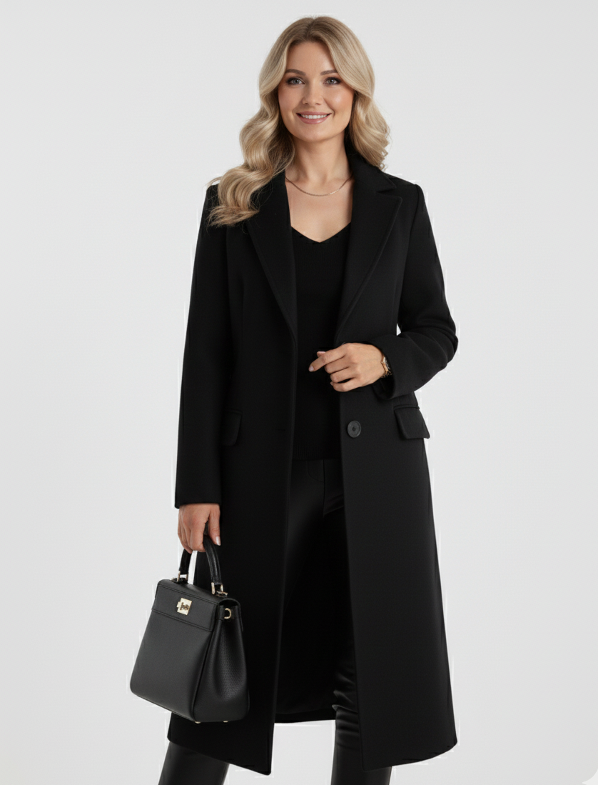 Moa™ | Elegante, casaco longo com caráter clássico