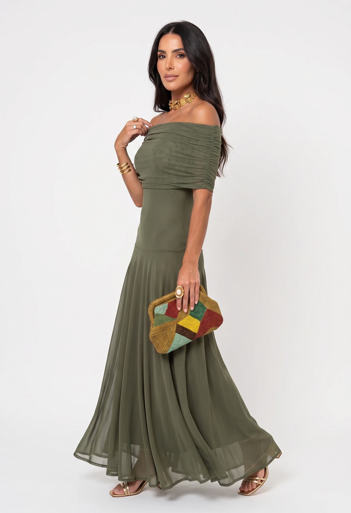 Carla | Vestido maxi elegante e simples para Mulher