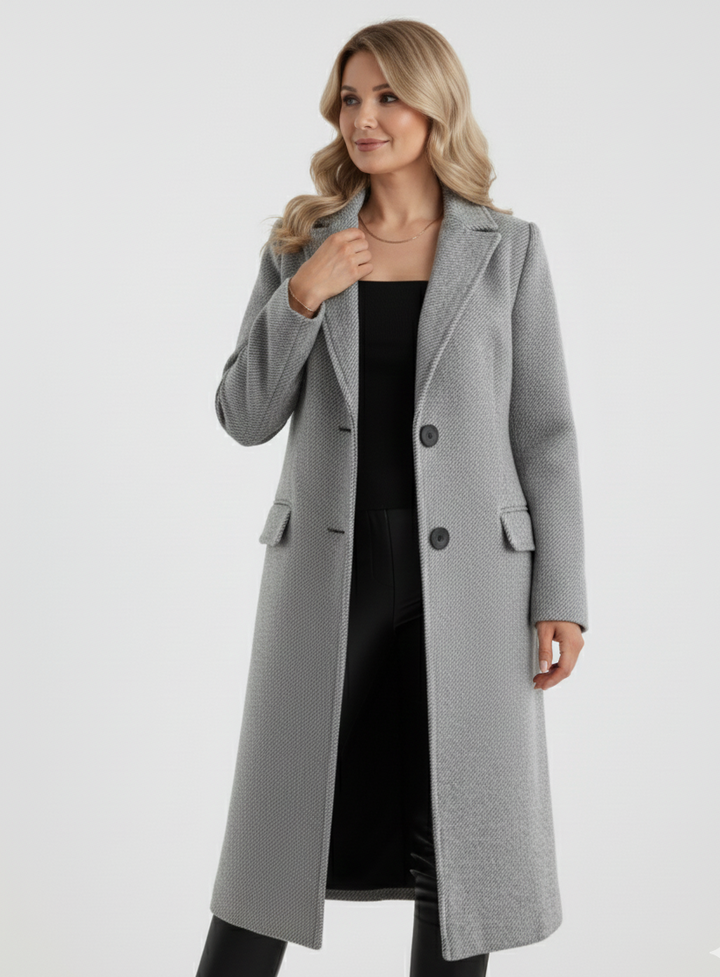 Moa™ | Elegante, casaco longo com caráter clássico