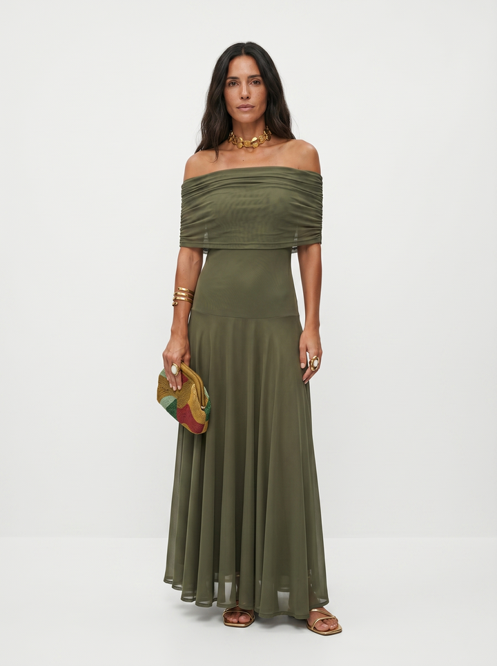 Carla | Vestido maxi elegante e simples para Mulher