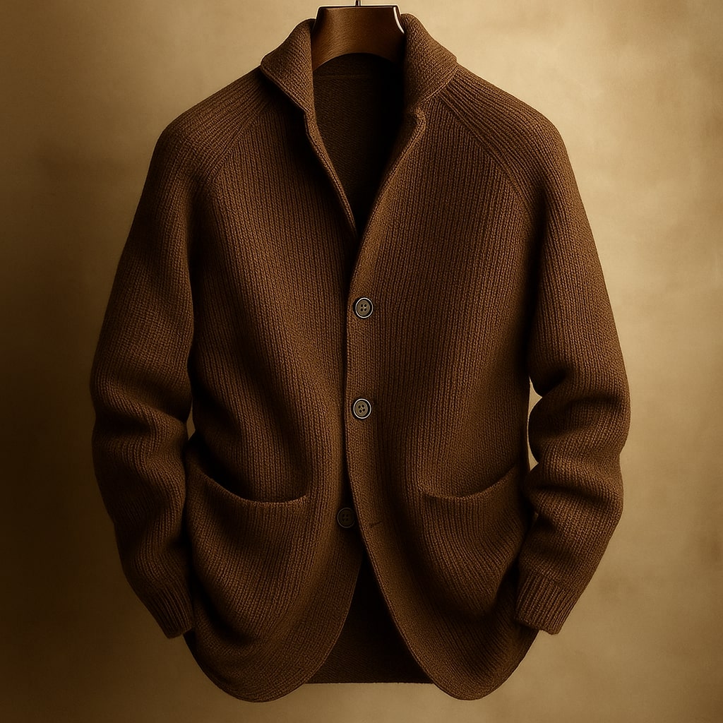 Roro | CARDIGAN DE HOMEM EM LANA CÔNICA PARA HOMEM